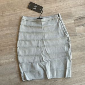 Armani Exchange Women grey short skirt tight skirt clothing NWT summer outfit